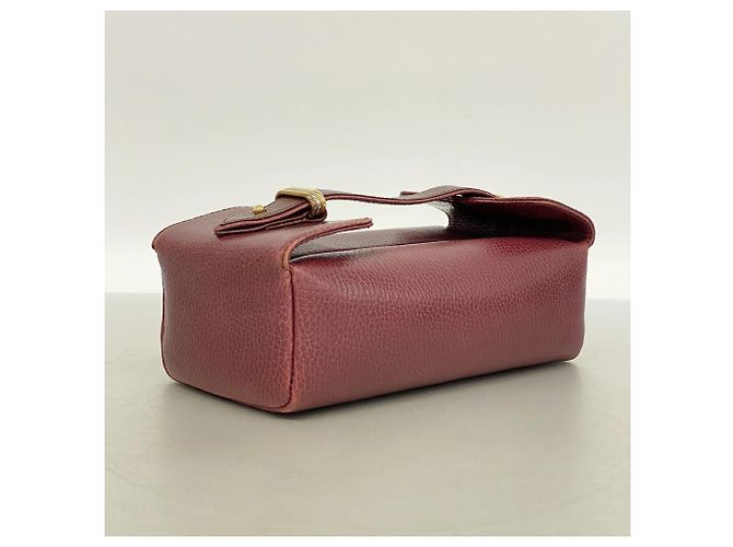 Cartier Trinity Vanity Bag aus Leder Bordeaux - Ansicht 2