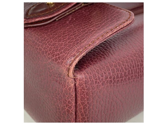 Cartier Trinity Vanity Bag aus Leder Bordeaux - Ansicht 6