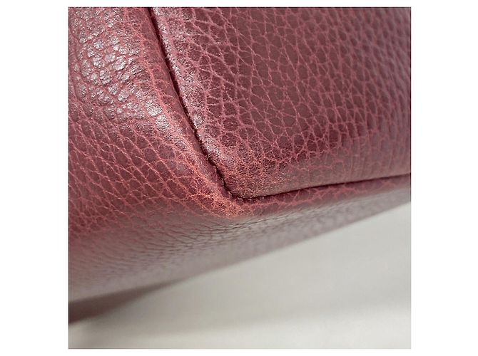 Cartier Trinity Vanity Bag aus Leder Bordeaux - Ansicht 7