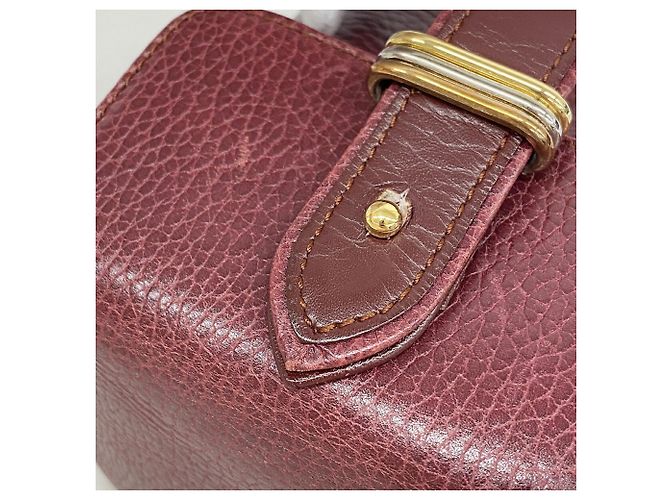 Cartier Trinity Vanity Bag aus Leder Bordeaux - Ansicht 8