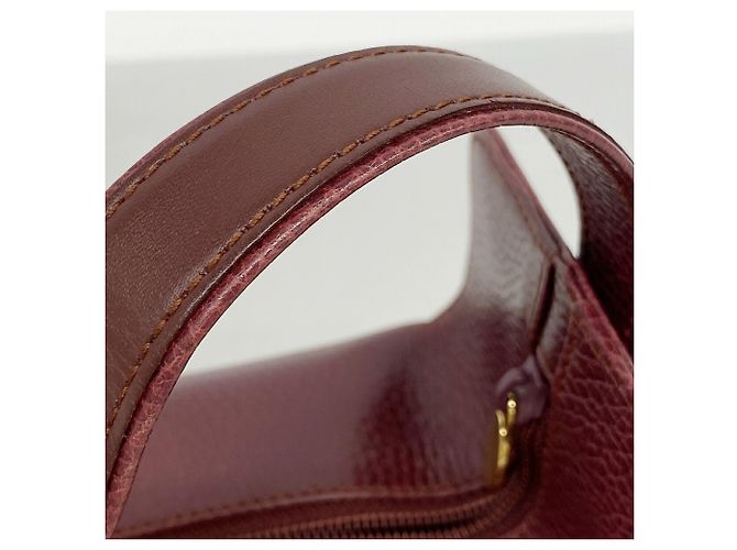 Cartier Trinity Vanity Bag aus Leder Bordeaux - Ansicht 9
