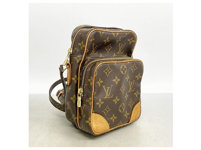 Bolso de hombro Louis Vuitton Monogram Amazon Castaño - vista 2