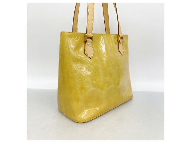 Saco Tote Louis Vuitton Vernis Houston Bege - vista 2