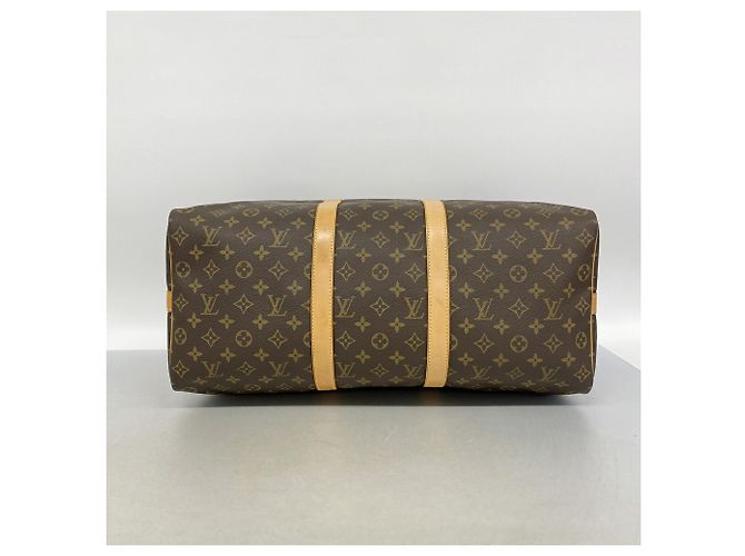 Louis Vuitton Monogram Keepall Bandoulière 50 Marrom - vista 3