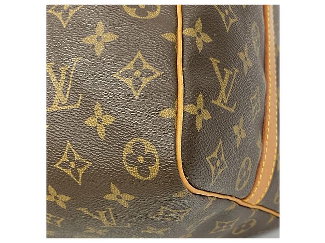 Louis Vuitton Monogram Keepall Bandoulière 50 Marrom - vista 7