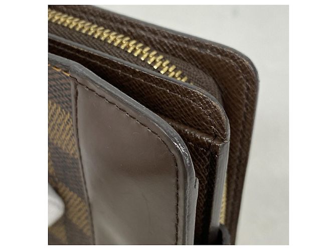 Louis Vuitton Damier Compact Zip Geldbörse Damier ebene - Ansicht 6