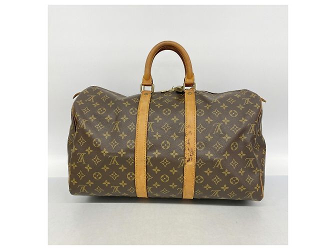 Bolsa Boston Louis Vuitton Monogram Keepall 45 Marrom - vista 12