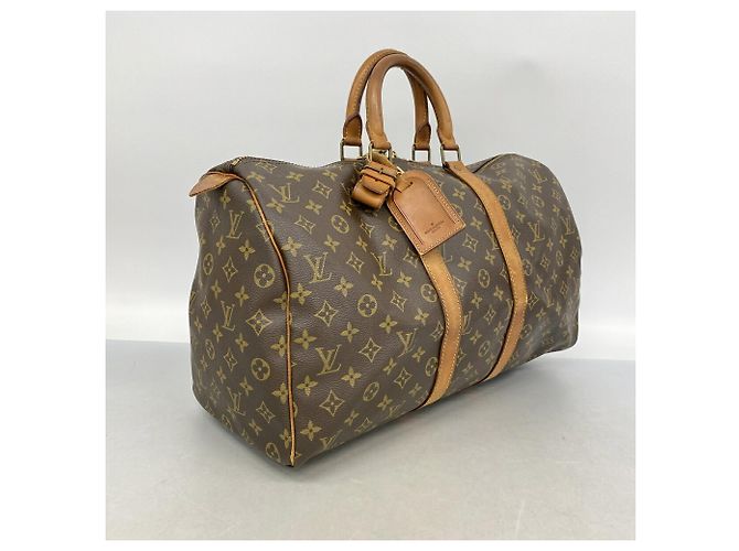 Bolsa Boston Louis Vuitton Monogram Keepall 45 Marrom - vista 2