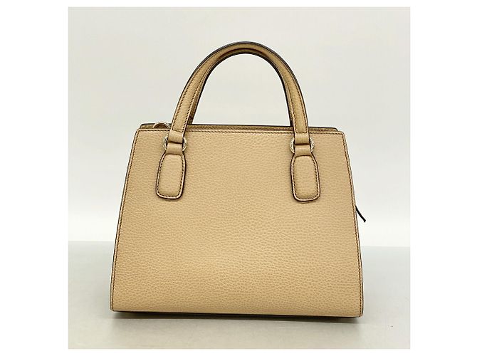 Borsa Gucci Soho in pelle beige - vista 11