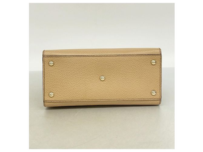 Borsa Gucci Soho in pelle beige - vista 3