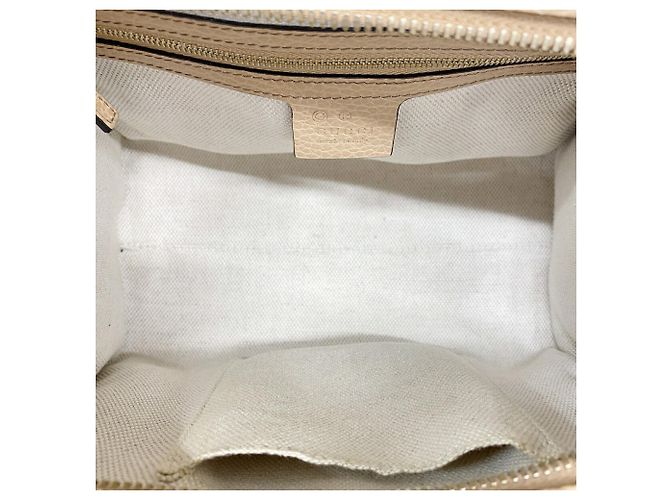 Borsa Gucci Soho in pelle beige - vista 4