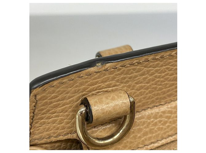 Borsa Gucci Soho in pelle beige - vista 6