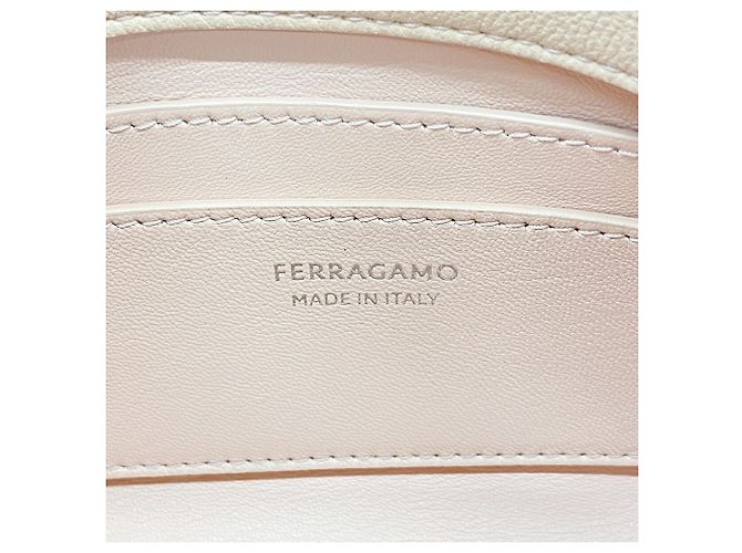 Borsa a tracolla in pelle rosa Salvatore Ferragamo - vista 5