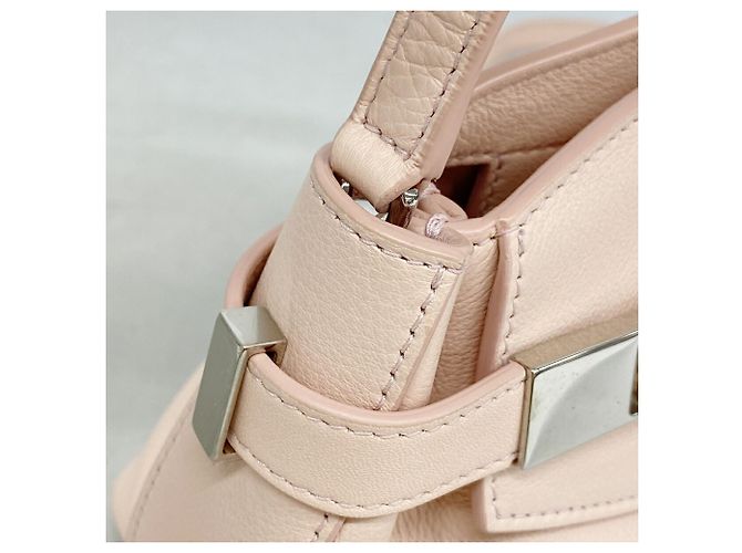 Borsa a tracolla in pelle rosa Salvatore Ferragamo - vista 7