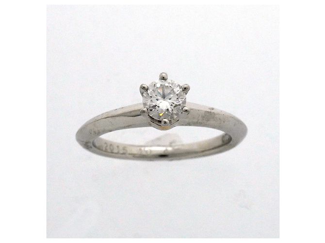 Autre Marque Anello Solitario in Platino Tiffany & Co. - vista 2