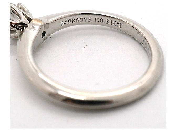 Autre Marque Anello Solitario in Platino Tiffany & Co. - vista 5