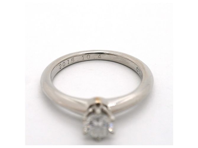 Autre Marque Anello Solitario in Platino Tiffany & Co. - vista 6