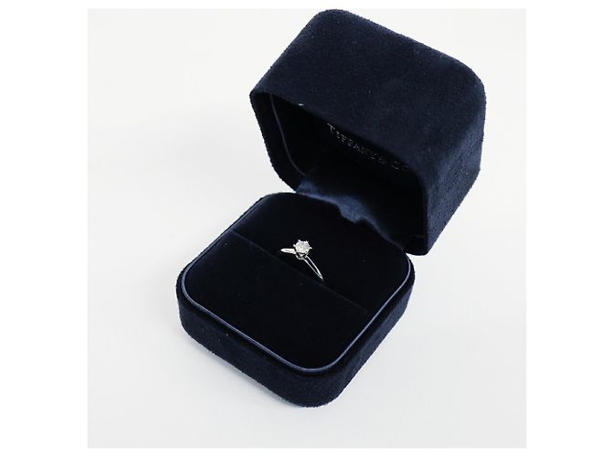 Autre Marque Anello Solitario in Platino Tiffany & Co. - vista 9