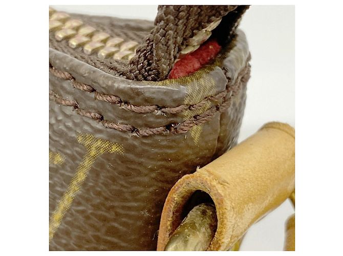 Bolso de hombro Louis Vuitton Monogram Amfar Three Vanity Star Castaño - vista 14
