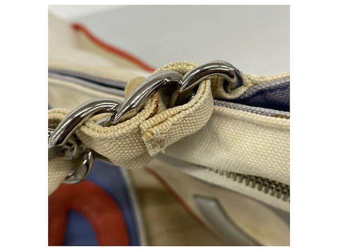 Chanel Chain Tote Bag No. 5 Weiß Blau - Ansicht 10