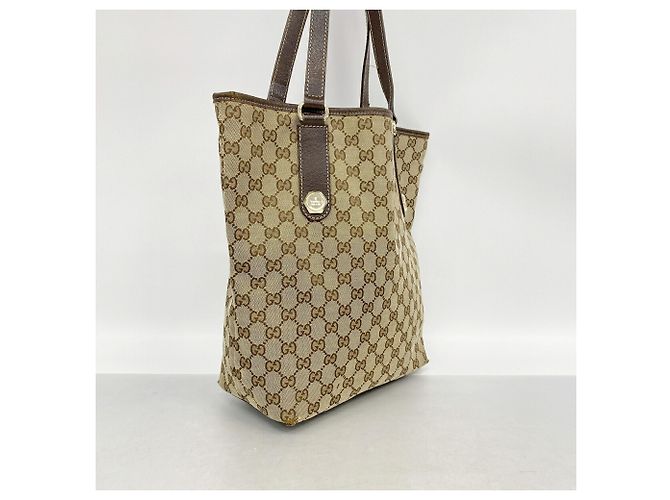Borsa Tote Gucci GG Canvas Marrone - vista 2