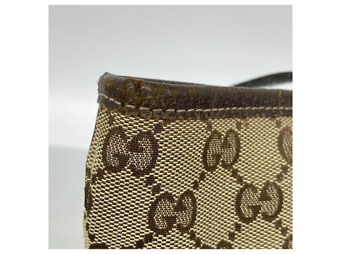 Borsa Tote Gucci GG Canvas Marrone - vista 7