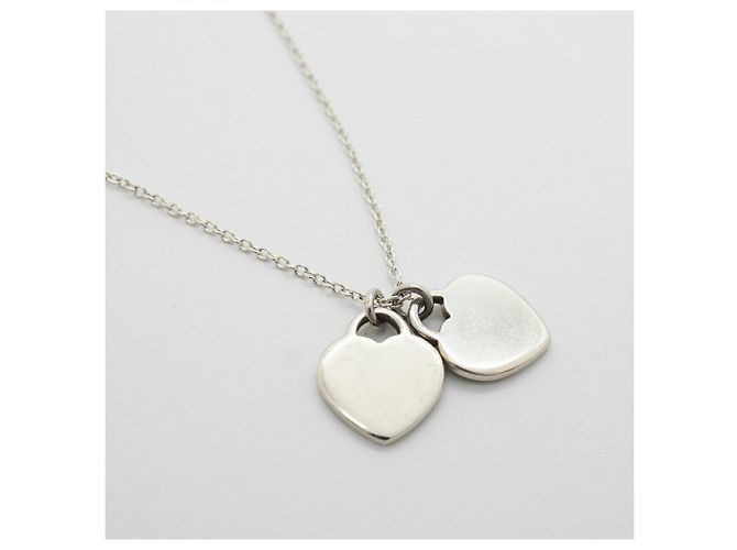 Autre Marque Collana Tiffany & Co. Blue Double Return to Heart - vista 2