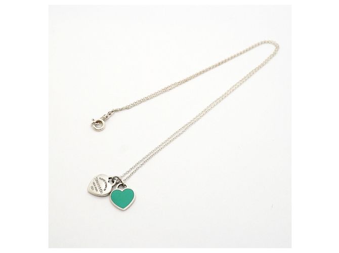 Autre Marque Collana Tiffany & Co. Blue Double Return to Heart - vista 3