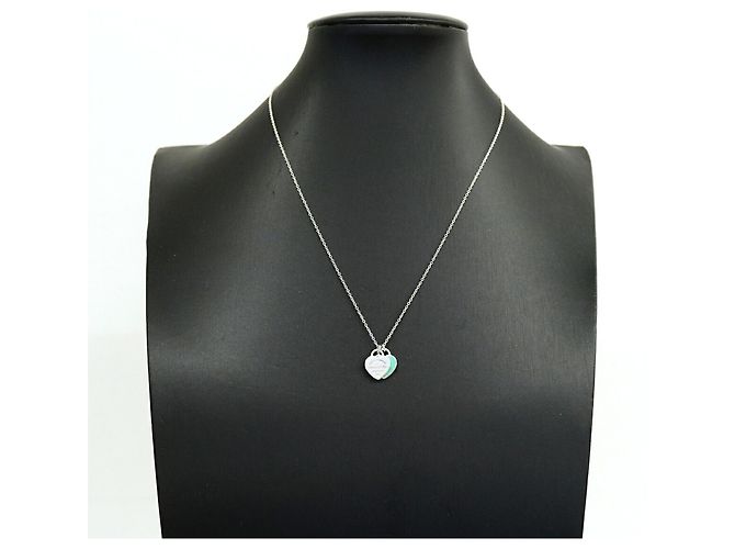 Autre Marque Collana Tiffany & Co. Blue Double Return to Heart - vista 6