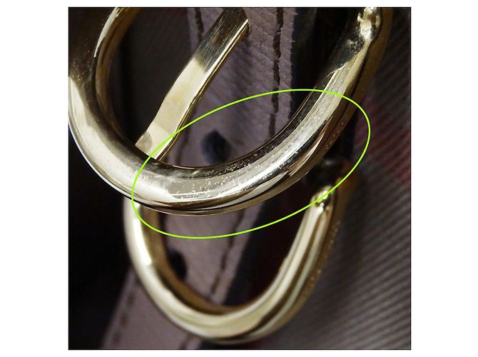 Borsa a mano Burberry in pelle marrone - vista 13