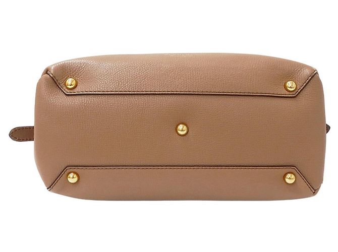 Borsa a mano Burberry in pelle marrone - vista 3