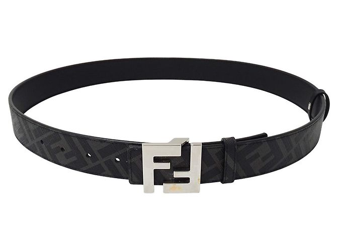 Fendi Wendelbare Ledergürtel für Herren Schwarz - Ansicht 3