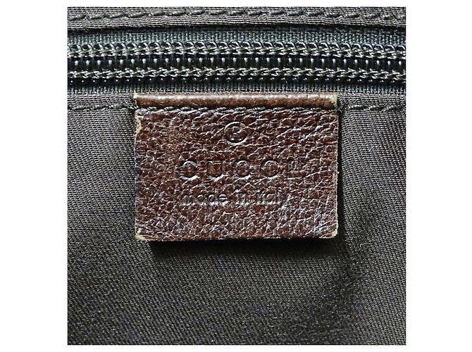 Borsa a mano Gucci in tela GG beige e marrone - vista 6