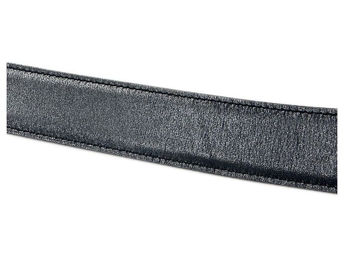 Hermès Cinto de couro reversível Hermes Preto Branco - vista 10