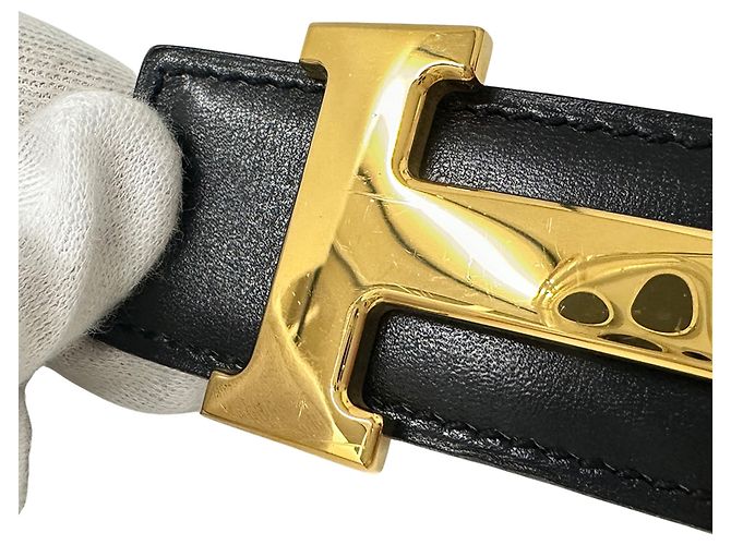 Hermès Cinto de couro reversível Hermes Preto Branco - vista 8