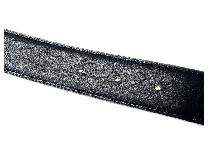 Hermès Cinto de couro reversível Hermes Preto Branco - vista 9