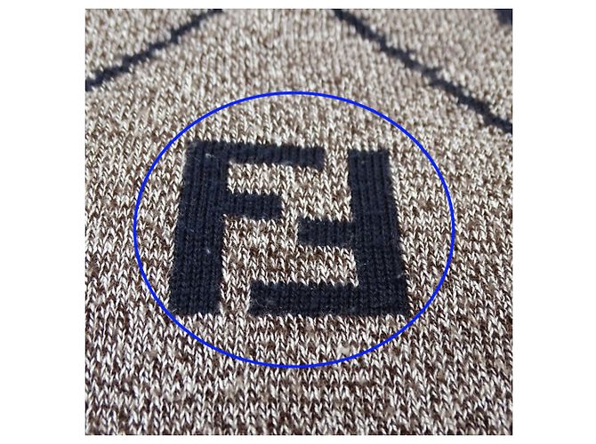 Fendi Pullover aus Acryl-Wolle in Braun - Ansicht 15