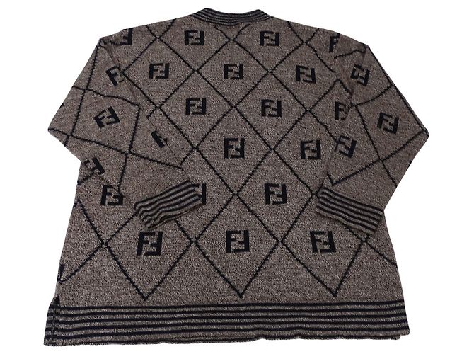 Fendi Pullover aus Acryl-Wolle in Braun - Ansicht 2
