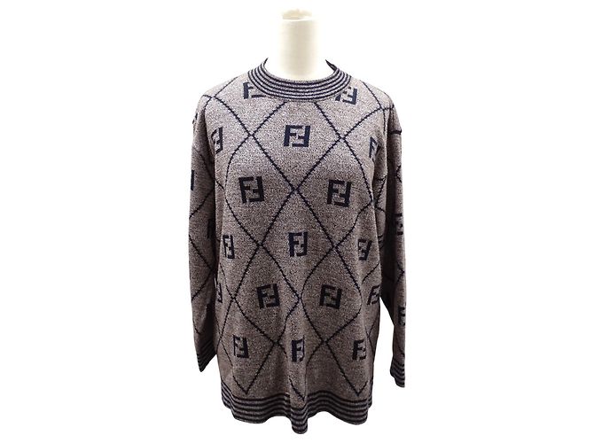 Fendi Pullover aus Acryl-Wolle in Braun - Ansicht 3