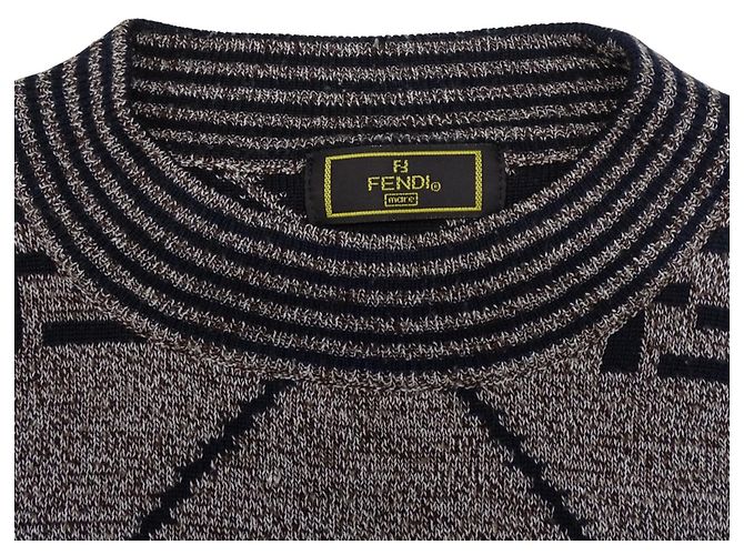 Fendi Pullover aus Acryl-Wolle in Braun - Ansicht 5