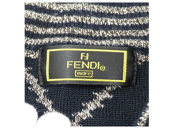 Fendi Pullover aus Acryl-Wolle in Braun - Ansicht 6