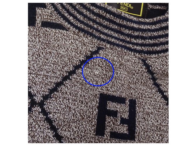 Fendi Pullover aus Acryl-Wolle in Braun - Ansicht 8