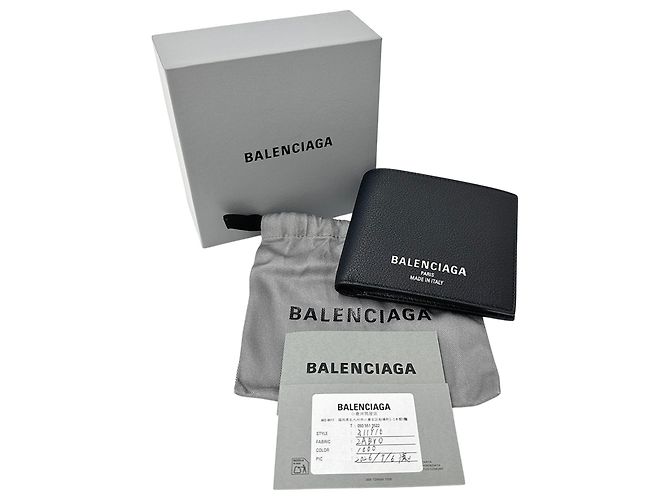 Balenciaga Bi-Fold Geldbörse Schwarz - Ansicht 6