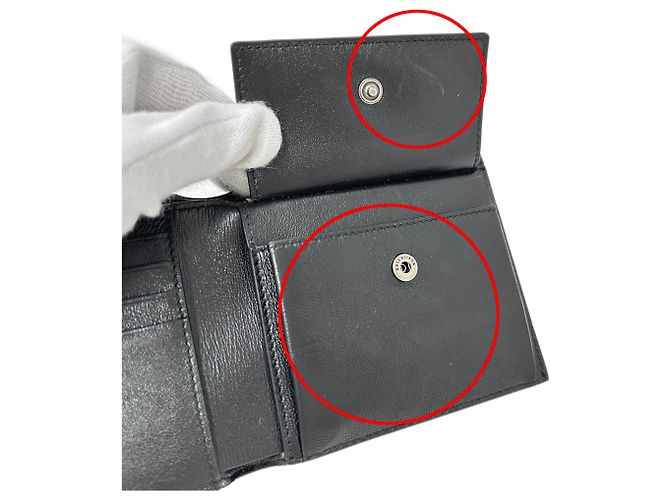 Balenciaga Bi-Fold Geldbörse Schwarz - Ansicht 8