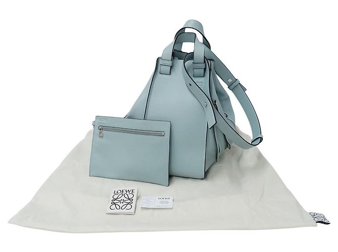 Hammock Borsa a mano Loewe in pelle azzurro chiaro Blu chiaro - vista 8