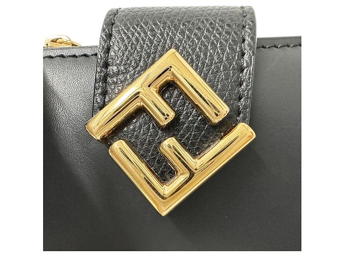 Fendi Bi-fold Ledergeldbörse Schwarz - Ansicht 10