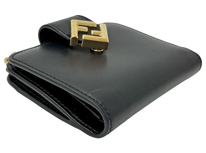 Fendi Bi-fold Ledergeldbörse Schwarz - Ansicht 3