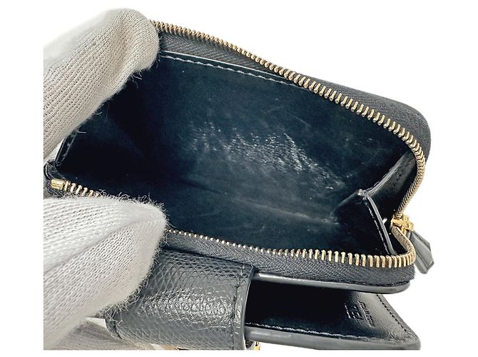 Fendi Bi-fold Ledergeldbörse Schwarz - Ansicht 7