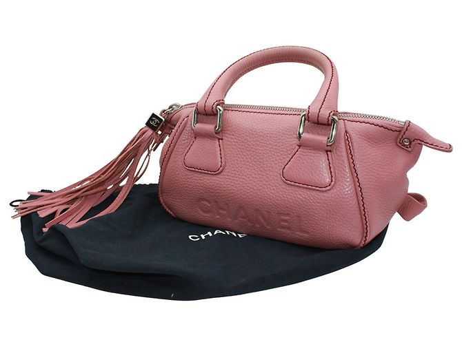 Chanel Handtasche aus rosa Leder Pink - Ansicht 13