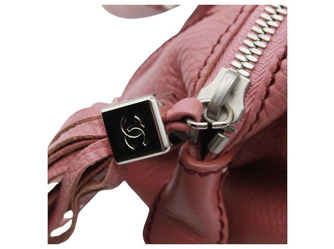 Chanel Handtasche aus rosa Leder Pink - Ansicht 7
